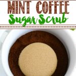 Exfoliante de azúcar y café con menta