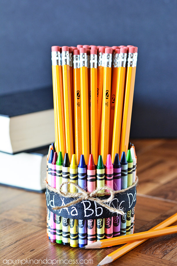 Ideas de regalos para maestros: Crayon Pencil Vase
